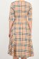Rochie cu carouri midi in clos cu decolteu in V si cordon - StarShinerS 4 - StarShinerS.ro