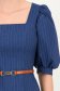 Rochie cu dungi bleumarin scurta in clos cu accesoriu tip curea - StarShinerS 4 - StarShinerS.ro