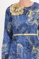 Rochie albastra midi in clos accesorizata cu brosa florala si curea - StarShinerS 4 - StarShinerS.ro