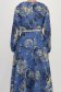 Rochie albastra midi in clos accesorizata cu brosa florala si curea - StarShinerS 6 - StarShinerS.ro