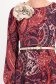 Rochie visinie midi in clos accesorizata cu brosa florala si curea - StarShinerS 4 - StarShinerS.ro