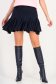 Fusta din voal bleumarin scurta in clos cu elastic in talie 1 - StarShinerS.ro
