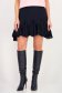 Fusta din voal bleumarin scurta in clos cu elastic in talie 4 - StarShinerS.ro