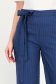 Pantaloni bleumarin cu dungi cu un croi drept si cordon detasabil- StarShinerS 6 - StarShinerS.ro