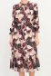 Rochie din voal visinie midi in clos cu elastic in talie si curea detasabila - StarShinerS 3 - StarShinerS.ro