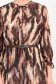 Rochie din voal maro midi in clos cu elastic in talie si curea detasabila - StarShinerS 5 - StarShinerS.ro