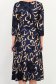 Rochie din jersey bleumarin midi in clos imprimata - StarShinerS 4 - StarShinerS.ro