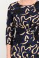 Rochie din jersey bleumarin midi in clos imprimata - StarShinerS 5 - StarShinerS.ro