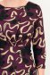 Rochie din jersey visinie midi in clos imprimata - StarShinerS 5 - StarShinerS.ro