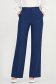 Pantaloni bleumarin cu dungi cu un croi drept si buzunare laterale - StarShinerS