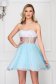 Sherri Hill blue dress luxurious short cut corset 1 - StarShinerS.com