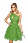 - Ana Radu green dress short cut cloche from veil fabric 1 - StarShinerS.com