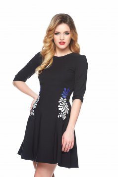 StarShinerS Mystic Line Special Black Embroidered Dress