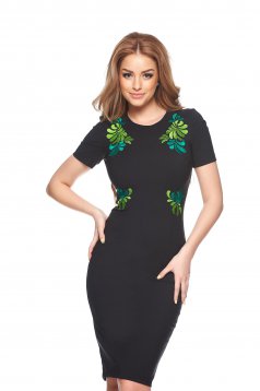 StarShinerS Mystic Line Perfect Portrait Black Embroidered Dress