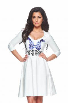 StarShinerS Mystic Line Fantastic Look White Embroidered Dress
