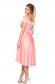 StarShinerS lightpink dress occasional midi asymmetrical cloche from satin with embroidery details 2 - StarShinerS.com