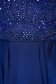 Sherri Hill blue dress luxurious from veil fabric short cut cloche bareback 5 - StarShinerS.com
