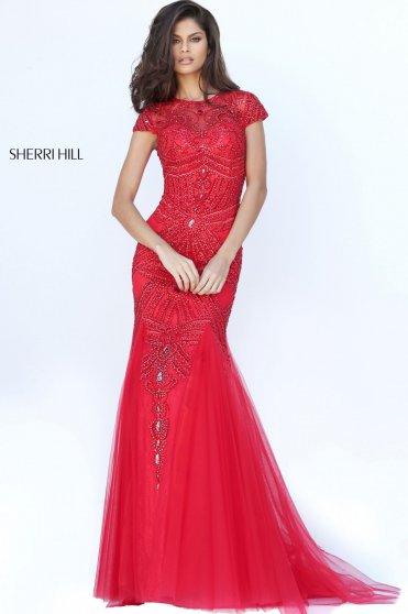 Rochie Sherri Hill 50516 Red