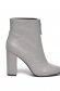 Top Secret grey ecological leather ankle boots with zipper accessory 2 - StarShinerS.com