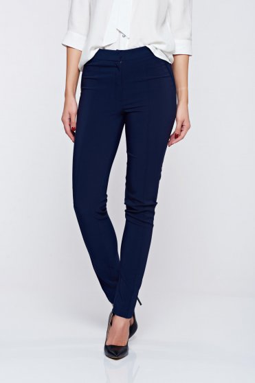 LaDonna darkblue office conical trousers with pockets