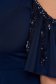 Mid-length Dark Blue Chiffon Dress with Sequin Applications - StarShinerS Flared 4 - StarShinerS.com