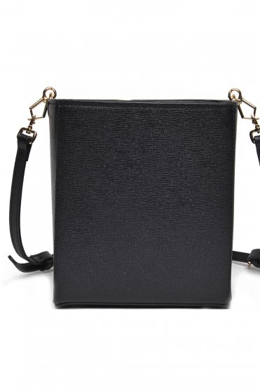 Top Secret black casual bag with medium handles