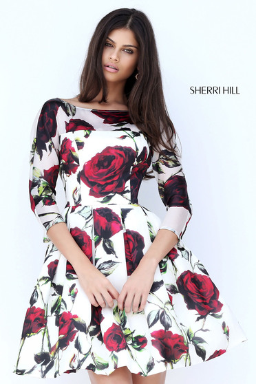 Rochie Sherri Hill 50825 White