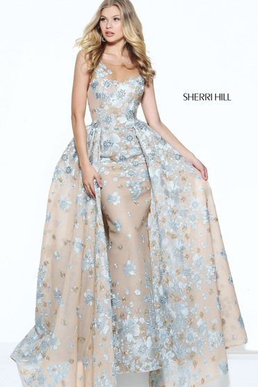 Rochie Sherri Hill 50837 Nude