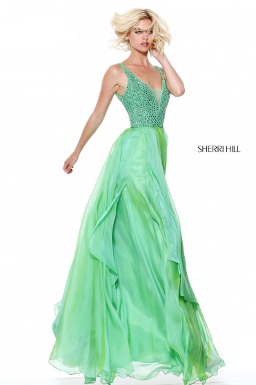 Rochie Sherri Hill 50801 Green