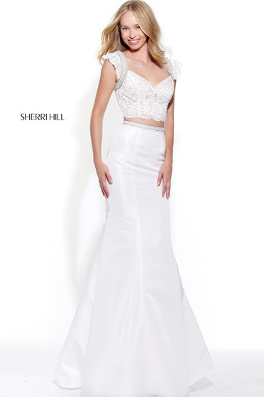 Rochie Sherri Hill 51230 White