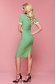 PrettyGirl Office Color Green Dress 2 - StarShinerS.com