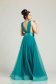 Turquoise evening dresses Ana Radu dress accessorized with belt 3 - StarShinerS.com