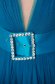 Turquoise evening dresses Ana Radu dress accessorized with belt 4 - StarShinerS.com
