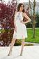 White StarShinerS embroidered laced cloche dress 1 - StarShinerS.com