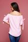 Bluza dama casual cu dungi verticale roz cu insertii de broderie 2 - StarShinerS.ro