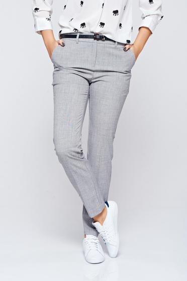 Top Secret grey conical trousers with pockets with medium waist