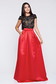 Cloche long Fofy red elegant skirt 1 - StarShinerS.com
