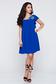 Flared LaDonna blue occasional dress with embroidery details 1 - StarShinerS.com