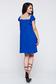 Flared LaDonna blue occasional dress with embroidery details 2 - StarShinerS.com