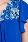 Flared LaDonna blue occasional dress with embroidery details 3 - StarShinerS.com