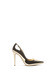 Elegant high heels gold stiletto shoes with metallic aspect 4 - StarShinerS.com