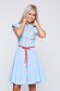 Fofy cloche lightblue dress with ruffled sleeves 2 - StarShinerS.com