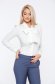 Fofy office white cotton women`s shirt without buttons 1 - StarShinerS.com