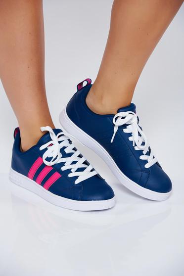Originals Adidas blue casual sneakers with lace and light sole