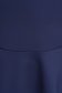 Navy Blue Elastic Fabric Midi Pencil Skirt with Ruffle Hem - StarShinerS 6 - StarShinerS.com