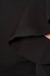 Rochie LaDonna neagra eleganta de zi din stofa usor elastica cu croi in a si volanase la maneca 4 - StarShinerS.ro