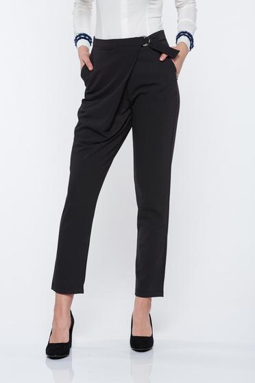 PrettyGirl darkgrey office trousers with front pockets
