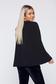 Sacou PrettyGirl negru office cambrat cu maneci decupate 2 - StarShinerS.ro