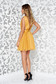 Ana Radu mustard yellow occasional cloche dress accessorized with tied waistband 2 - StarShinerS.com