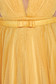 Ana Radu mustard yellow occasional cloche dress accessorized with tied waistband 4 - StarShinerS.com